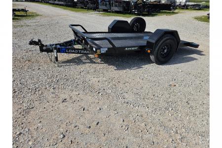 Used 2025 Load Trail 77X12 SINGLE 7K GRAVITY TILT W/STEEL TRACTION DECK CONTROL VALVE & SPARE
