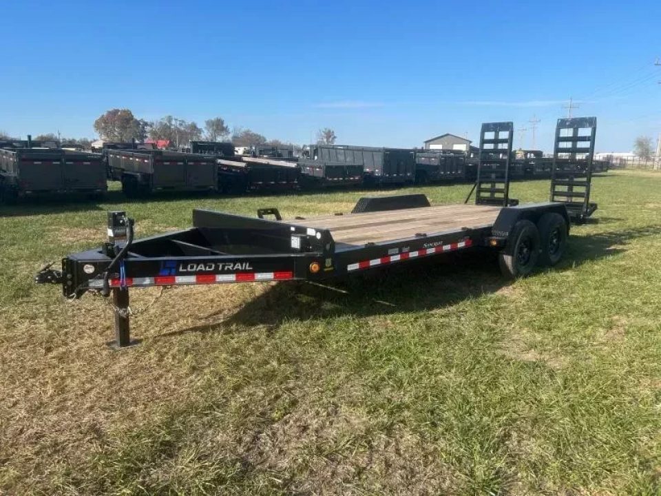 New 2026 Load Trail 83x20 Tandem 14K Equipment Trailer w/ 2' Dove & Standup Ramps