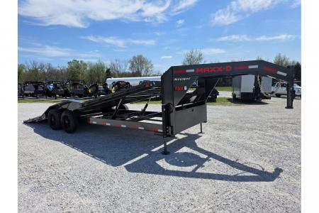 New 2026 MAXX-D 102x24 TANDEM 18K GN FULL TILT W/ DRIVE OVER FENDERS, WINCH PLATE & WIRELESS REMOTE