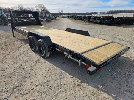 New 2026 Load Trail 83X24 TANDEM 14K EQUIPMENT HAULER W/2' DOVE & SLIDEOUT RAMPS