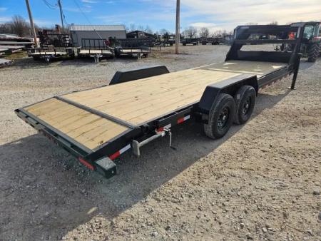 New 2026 Load Trail 83X24 TANDEM 14K EQUIPMENT HAULER W/2' DOVE & SLIDEOUT RAMPS