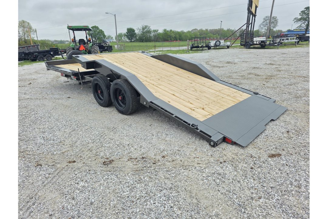 New 2026 MAXX-D 102 X 24 G8X TANDEM GRAVITY TILT W/ 8' STATIONARY & 16' TILT DECKS/ DRIVE OVER FENDERS/ FORK HOLDERS