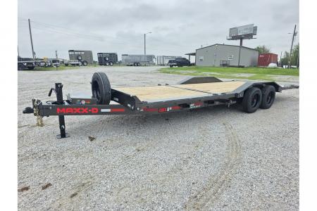 New 2026 MAXX-D 102 X 24 G8X TANDEM GRAVITY TILT W/ 8' STATIONARY & 16' TILT DECKS/ DRIVE OVER FENDERS/ FORK HOLDERS