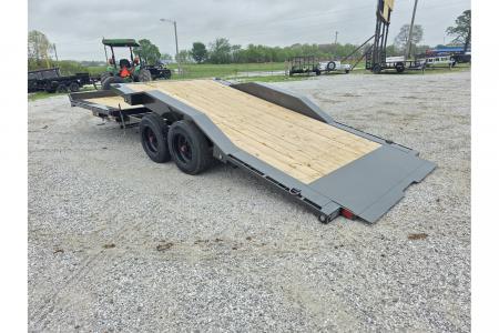 New 2026 MAXX-D 102 X 24 G8X TANDEM GRAVITY TILT W/ 8' STATIONARY & 16' TILT DECKS/ DRIVE OVER FENDERS/ FORK HOLDERS