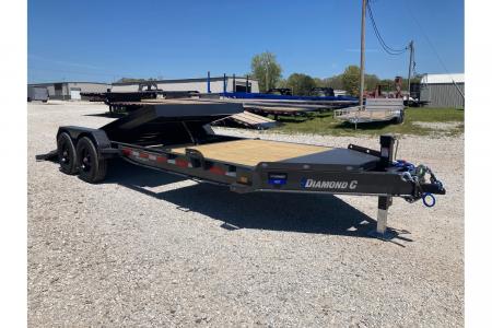 New 2026 Diamond C Trailers 82X22 TANDEM 20K TILT W/ 6' STATIONARY DECK, 16' TILT DECK & LARGE TOOL BOX