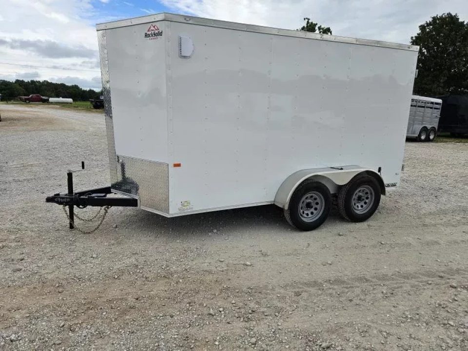 New 2026 Rock Solid Cargo 6X12 TANDEM 7K CARGO W/6'6" HEIGHT & BARN DOORS