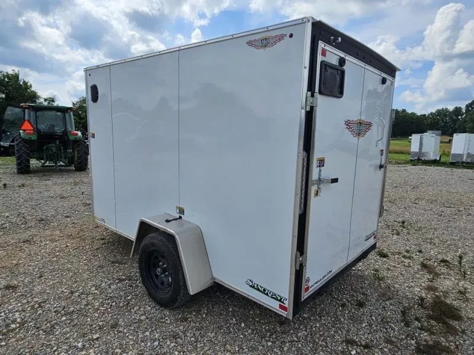 New 2025 H and H Trailer 6X10 SINGLE AXLE CARGO W/RAMP DOOR & 6FT HEIGHT