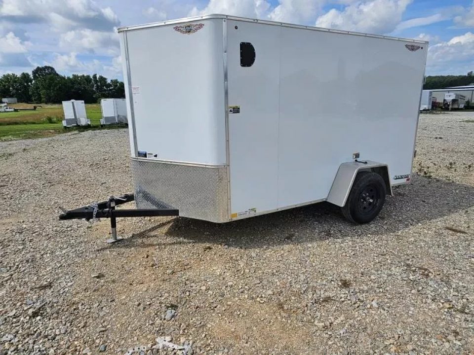 New 2025 H and H Trailer 6X10 SINGLE AXLE CARGO W/RAMP DOOR & 6FT HEIGHT