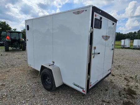 New 2025 H and H Trailer 6X10 SINGLE AXLE CARGO W/RAMP DOOR & 6FT HEIGHT