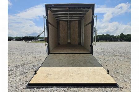 New 2025 H and H Trailer 6X10 SINGLE AXLE CARGO W/SCREWLESS EXTERIOR SIDE DOOR & REAR RAMP DOOR