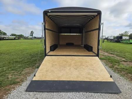 New 2025 H and H Trailer 8.5X18 TANDEM 14K GOOSENECK CARGO W/6'6" HEIGHT 14PLY & HD RAMP DOOR