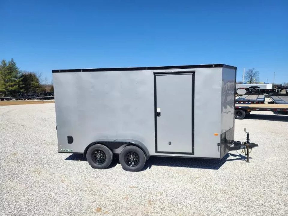 New 2026 Rock Solid Cargo 7x14 Tandem 7K Cargo w/ Ramp Door & 7' Interior Height