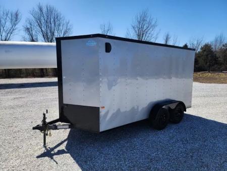 New 2026 Rock Solid Cargo 7x14 Tandem 7K Cargo w/ Ramp Door & 7' Interior Height