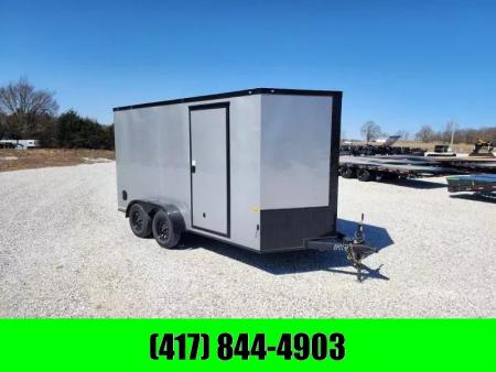 New 2026 Rock Solid Cargo 7x14 Tandem 7K Cargo w/ Ramp Door & 7' Interior Height