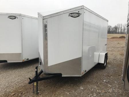 Used 2019 Impact Trailers CARGO 6X12 - RENTAL BILLINGS - NOT FOR SALE