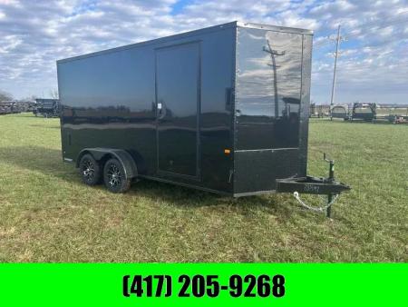 New 2026 Rock Solid Cargo 7x16 Tandem 7K Cargo w/ Aluminum Wheels, 7' Interior Height, & .080 Polycore