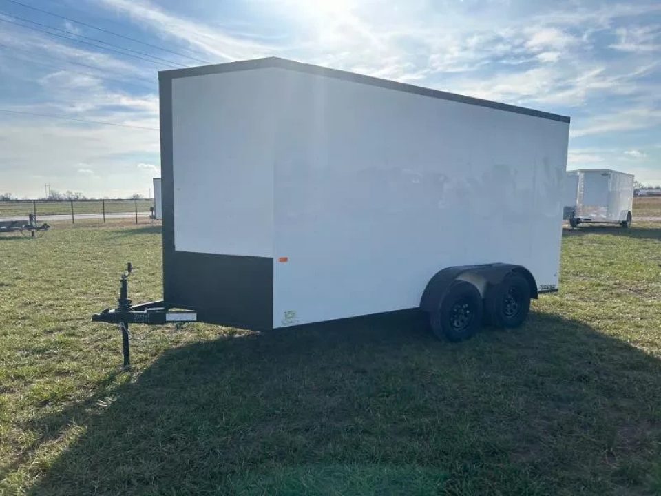 New 2026 Rock Solid Cargo 7x14 TAndem 7K Cargo w/ Ramp Door & 7' Interior Height
