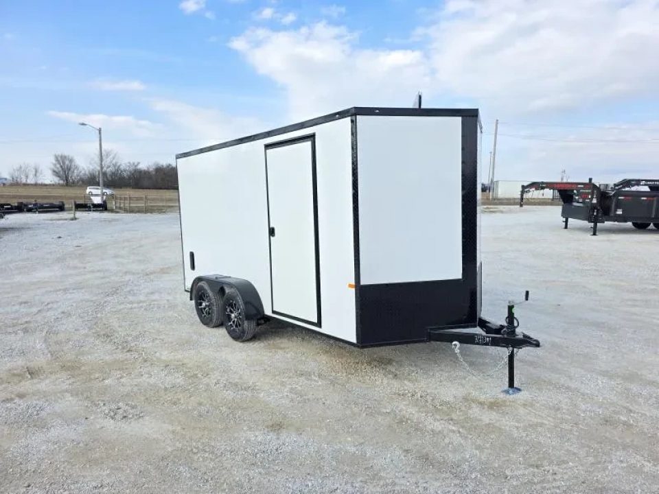 New 2026 Rock Solid Cargo 7x14 Tandem 7K Cargo w/ .080 Polycore, Aluminum Wheels, & 7' Interior Height