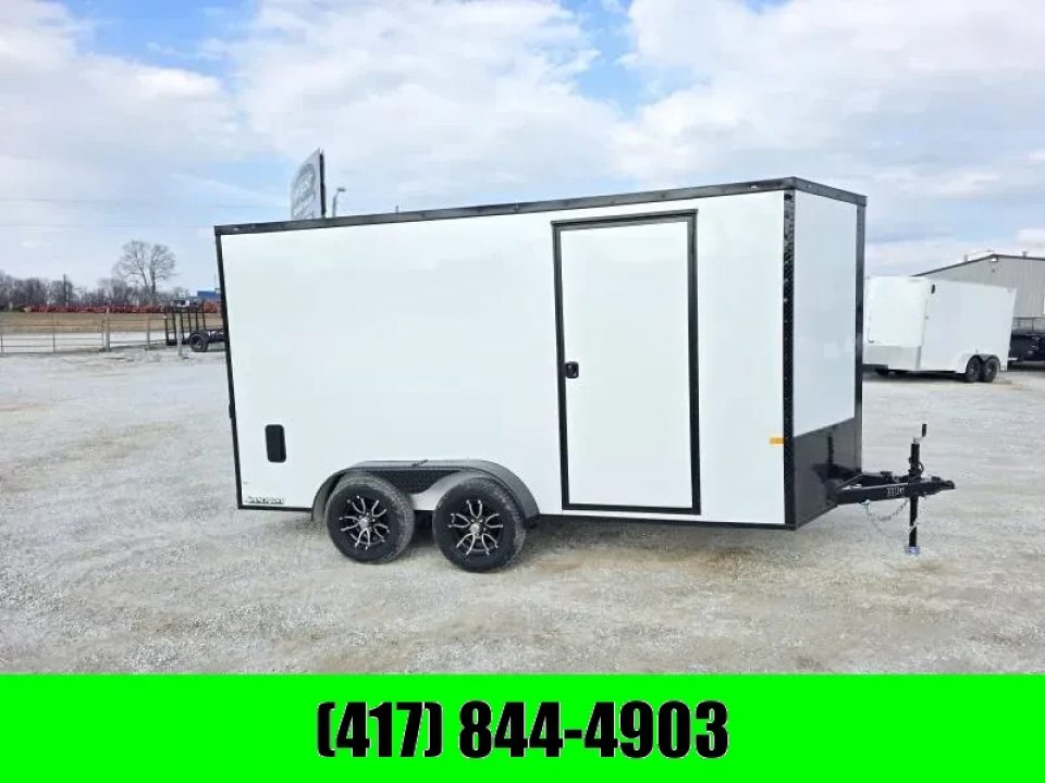 New 2026 Rock Solid Cargo 7x14 Tandem 7K Cargo w/ .080 Polycore, Aluminum Wheels, & 7' Interior Height
