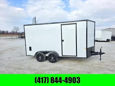 New 2026 Rock Solid Cargo 7x14 Tandem 7K Cargo w/ .080 Polycore, Aluminum Wheels, & 7' Interior Height