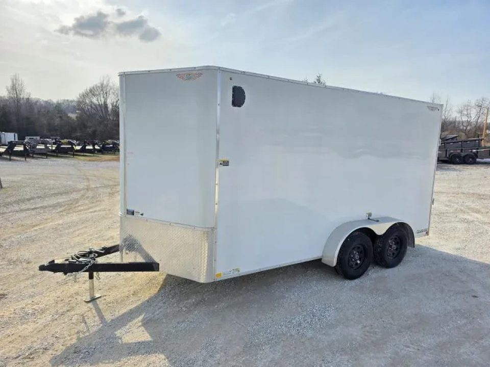 New 2026 H and H Trailer 7 X 14 TANDEM CARGO W/ RAMP DOOR