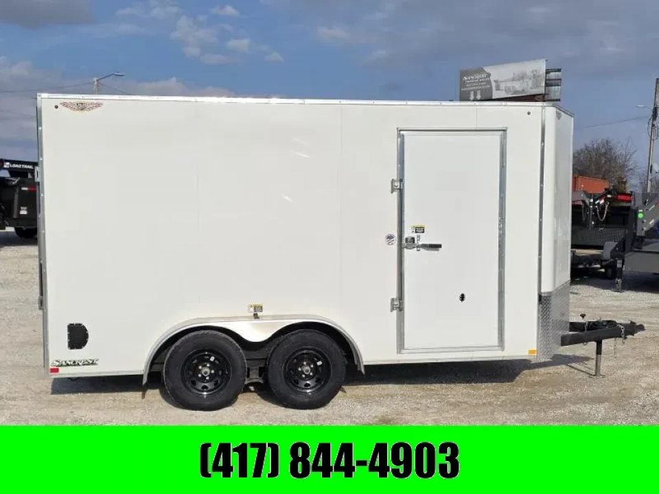 New 2026 H and H Trailer 7 X 14 TANDEM CARGO W/ RAMP DOOR