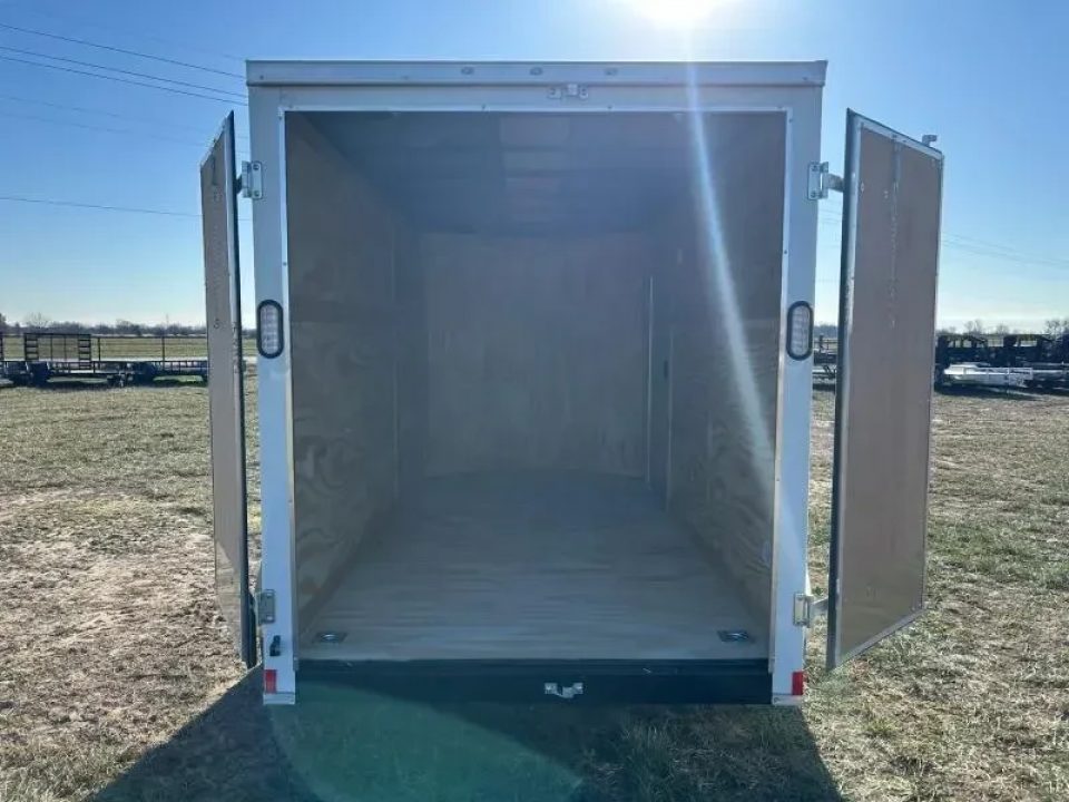 New 2026 Rock Solid Cargo 6x12 Tandem 7K Cargo w/ Barn Doorrs & 6'6" Interior Height
