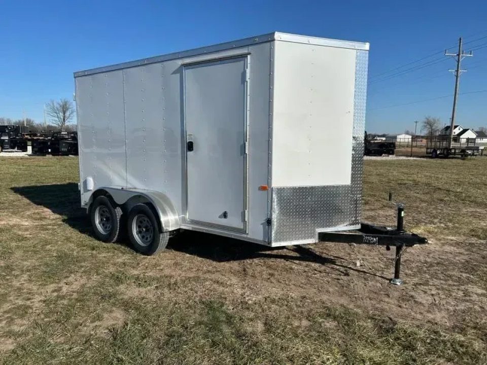 New 2026 Rock Solid Cargo 6x12 Tandem 7K Cargo w/ Barn Doorrs & 6'6" Interior Height
