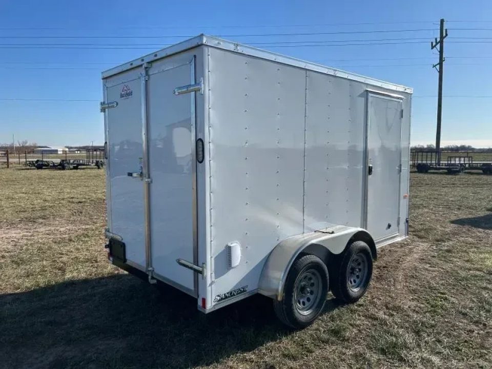 New 2026 Rock Solid Cargo 6x12 Tandem 7K Cargo w/ Barn Doorrs & 6'6" Interior Height