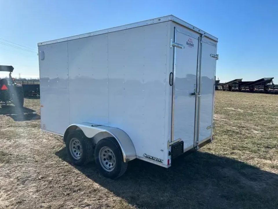 New 2026 Rock Solid Cargo 6x12 Tandem 7K Cargo w/ Barn Doorrs & 6'6" Interior Height