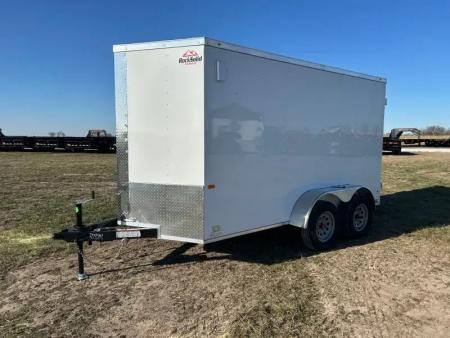 New 2026 Rock Solid Cargo 6x12 Tandem 7K Cargo w/ Barn Doorrs & 6'6" Interior Height