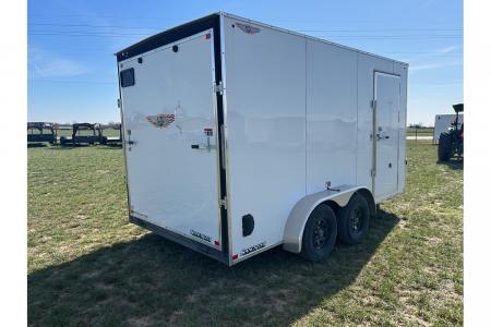 New 2025 H&H 7x14 Tandem 7K Cargo w/ Ramp Gate, 7' Interior Height & .030 Sheeting
