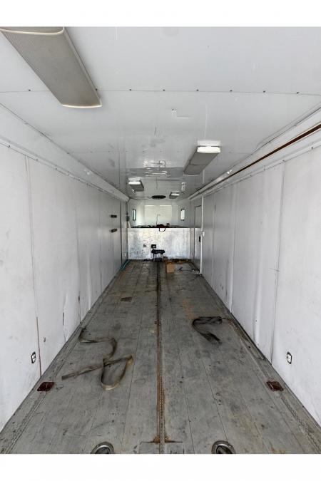 Used 2014 Featherlite Trailers 2014 FEATHERLITE 102X40 GOOSENECK TOY HAULER 8FT TALL
