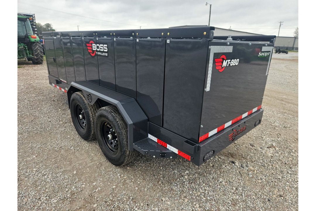 New 2026 Boss 880 GAL. TANDEM 14K FUEL TRAILER W/35FT REEL & 30GPM ENGINE DRIVEN PUMP