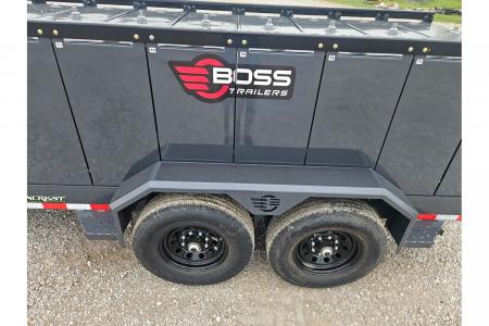 New 2026 Boss 880 GAL. TANDEM 14K FUEL TRAILER W/35FT REEL & 30GPM ENGINE DRIVEN PUMP