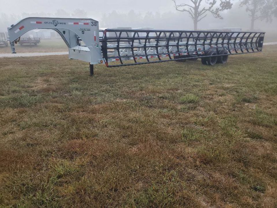 New 2025 SILVERARMOR 8' DUAL ROW HAY TRAILER W/ 10K AXLES HYDRAULIC JACK & TUFF WIRELESS (ON ORDER)