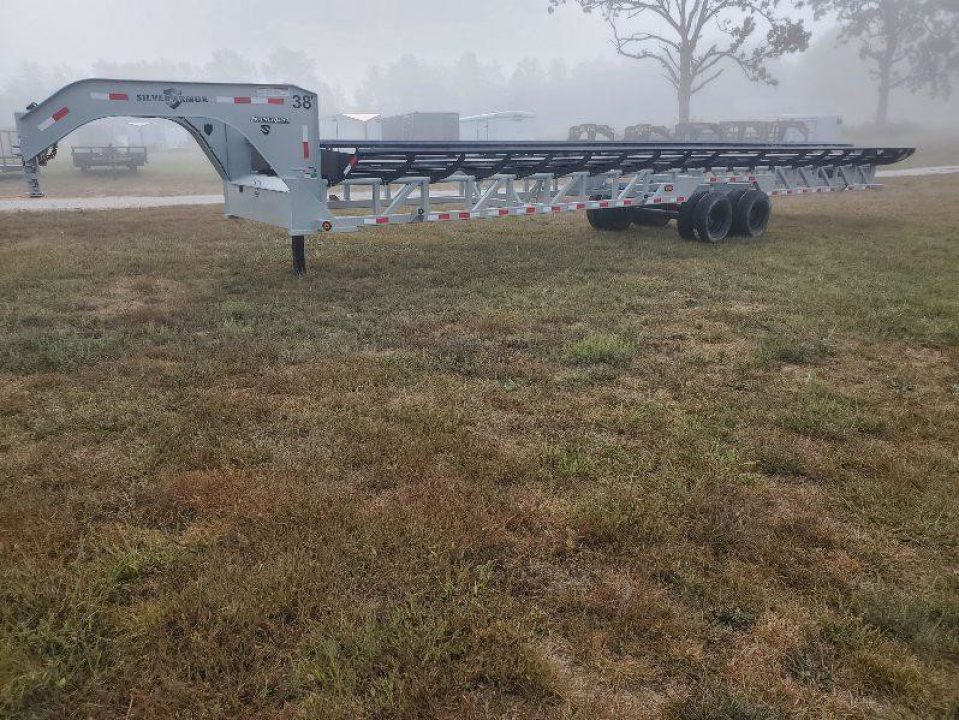 New 2025 SILVERARMOR 8' DUAL ROW HAY TRAILER W/ 10K AXLES HYDRAULIC JACK & TUFF WIRELESS (ON ORDER)