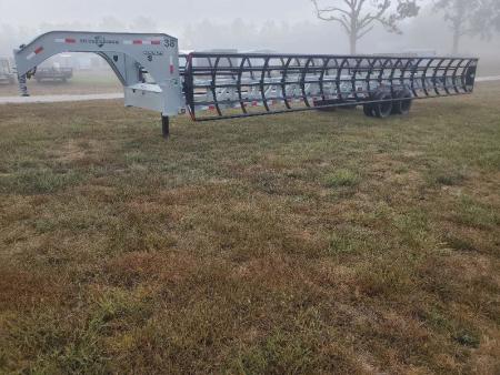 New 2025 SILVERARMOR 8' DUAL ROW HAY TRAILER W/ 10K AXLES HYDRAULIC JACK & TUFF WIRELESS (ON ORDER)