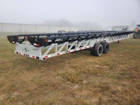 New 2025 SILVERARMOR 8' DUAL ROW HAY TRAILER W/ 10K AXLES HYDRAULIC JACK & TUFF WIRELESS (ON ORDER)