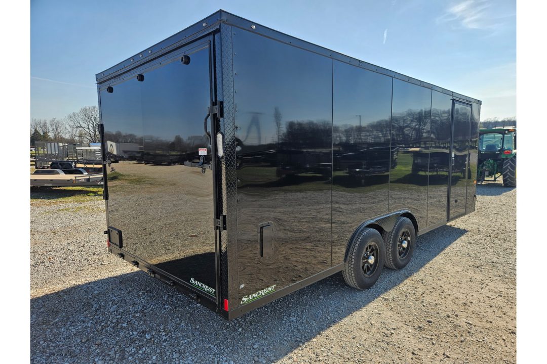 New 2026 Rock Solid Cargo 8.5X20 TANDEM 10K CARGO W/.080 SCREWLESS EXTERIOR 6'6" HEIGHT BLACKOUT TRIM & RAMP DOOR