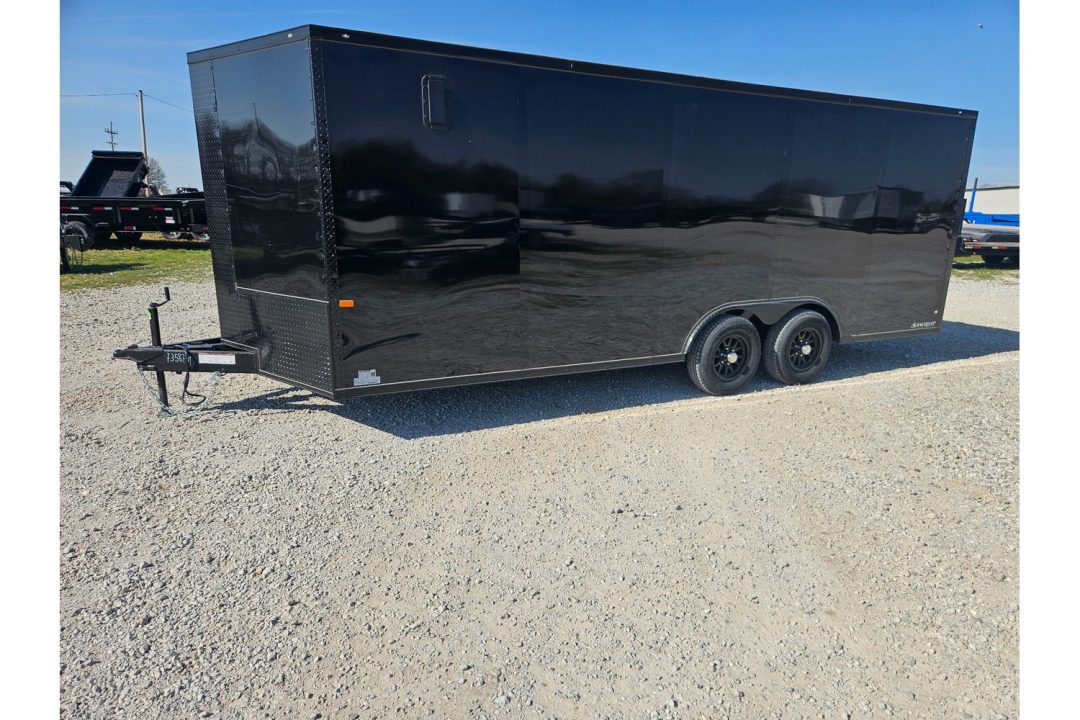 New 2026 Rock Solid Cargo 8.5X20 TANDEM 10K CARGO W/.080 SCREWLESS EXTERIOR 6'6" HEIGHT BLACKOUT TRIM & RAMP DOOR