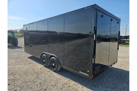 New 2026 Rock Solid Cargo 8.5X20 TANDEM 10K CARGO W/.080 SCREWLESS EXTERIOR 6'6" HEIGHT BLACKOUT TRIM & RAMP DOOR