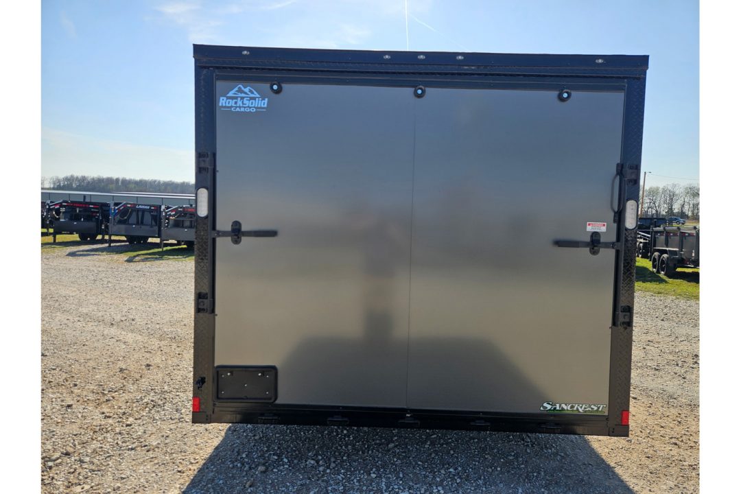 New 2026 Rock Solid Cargo 8.5X20 TANDEM 10K CARGO W/.080 SCREWLESS EXTERIOR 6'6" HEIGHT BLACKOUT TRIM & RAMP DOOR