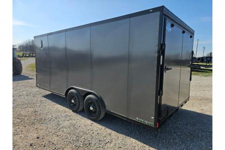 New 2026 Rock Solid Cargo 8.5X20 TANDEM 10K CARGO W/.080 SCREWLESS EXTERIOR 6'6" HEIGHT BLACKOUT TRIM & RAMP DOOR