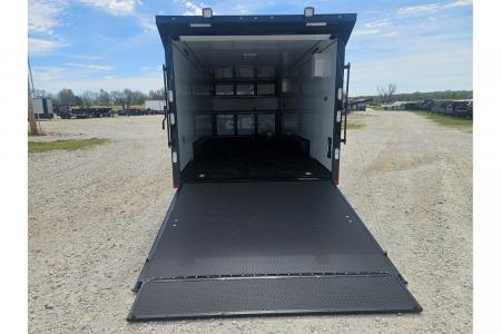 New 2026 Rock Solid Cargo 8.5X24 TANDEM 14K CARGO W/SPREAD AXLE FINISHED INTERIOR RUBBER NICKEL FLOORING 7' HEIGHT & FRONT CAB