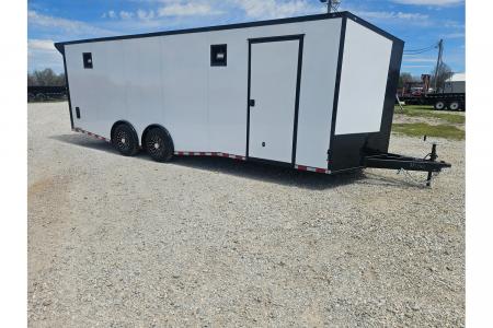 New 2026 Rock Solid Cargo 8.5X24 TANDEM 14K CARGO W/SPREAD AXLE FINISHED INTERIOR RUBBER NICKEL FLOORING 7' HEIGHT & FRONT CAB