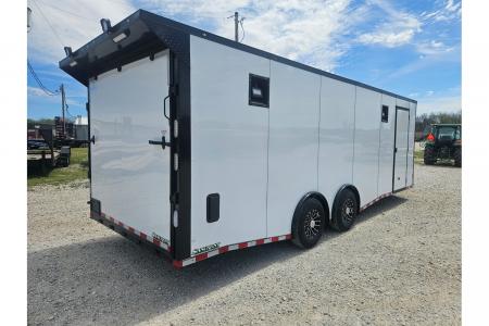 New 2026 Rock Solid Cargo 8.5X24 TANDEM 14K CARGO W/SPREAD AXLE FINISHED INTERIOR RUBBER NICKEL FLOORING 7' HEIGHT & FRONT CAB