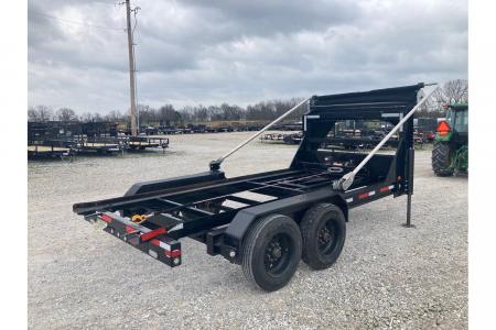 Used 2024 MAXX-D MAXX-D 83X14 TANDEM 18K GN ROLL OFF W/ HYDROJACKS, 22K WINCH, POWER TRAP & WIRELESS REMOTE