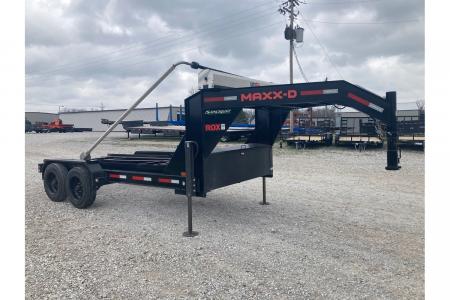 Used 2024 MAXX-D MAXX-D 83X14 TANDEM 18K GN ROLL OFF W/ HYDROJACKS, 22K WINCH, POWER TRAP & WIRELESS REMOTE