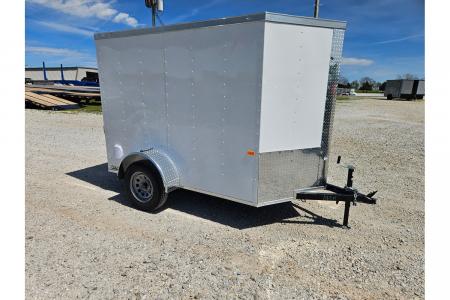 New 2026 Rock Solid Cargo 5X8 SINGLE 3.5K CARGO W/6FT HEIGHT & RAMP DOOR